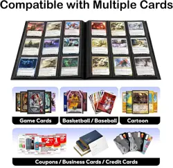 Trading Cards Album Folder 360 Pockets Card Binder Holder Game Card Sleeves Case - Image 3