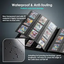 Trading Cards Album Folder 360 Pockets Card Binder Holder Game Card Sleeves Case - Image 5