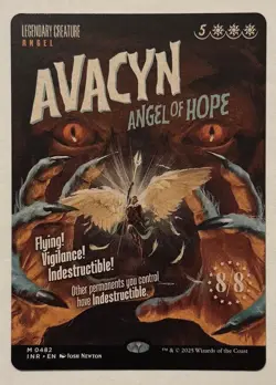 Avacyn, Angel of Hope Borderless Poster - Mythic - Innistrad Remastered MTG - Image 1