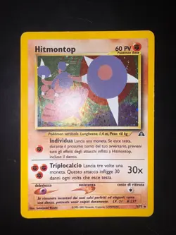 Pokemon Hitmontop 3/75 Neo Discovery Rara Holo Unlimited Wizards ITA Vintage - Image 1