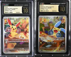 SET 2 CGC 10 PRISTINE Japanese Pokemon MINUN & PLUSLE 065/062 066/062 SV3a - Image 1