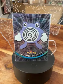Poliwhirl #61 - Holo Foil - Black Logo - 1999 Pokemon Topps TV Animation - Image 1