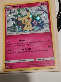 Pokemon TCG - Mimikyu Holo SM163 - Sun & Moon Black Star Promo 2019 - NM/LP - Image 1