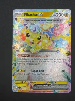 Pokemon TCG English Pikachu EX Surging Sparks #57/191 Double Rare - Image 2