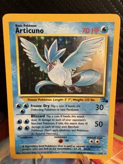Articuno 2/62 Jungle Holo MP Pokemon WOTC 1999 Vintage - Image 1