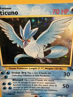 Articuno 2/62 Jungle Holo MP Pokemon WOTC 1999 Vintage - Image 2