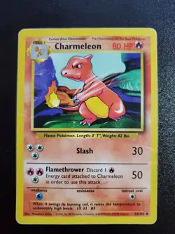 Charmeleon 24/102 Base Set Uncommon HP/DAM Pokemon DNA GAMES - Image 1