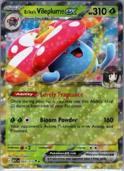 Erika's Vileplume ex 003/217 ME: Ascended Heroes - Pokemon Card - NM - Image 1