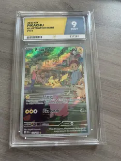 Pokemon Pikachu TCG 173/165 AR Scarlet & Violet 151 Card Art ACE 9 English - Image 1