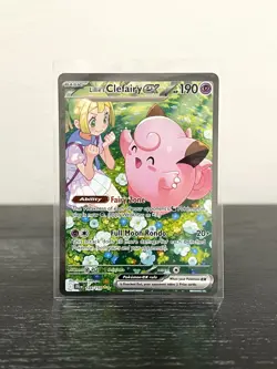 Lillie's Clefairy ex 184/159 Journey Together SIR Full Art Pokemon Card NM - Image 2