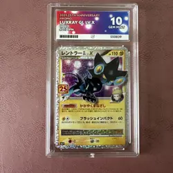 ACE 10 Pokemon card Luxray GL LV.X 017/025 Celebrations 25th Japanese PERFECT - Image 1
