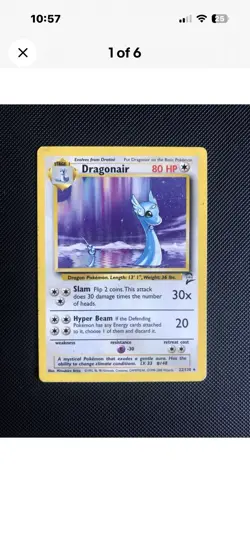 Dratini Dragonair Pokemon Card Bundle Mixed Sets Holo (No Duplicates) - Image 1