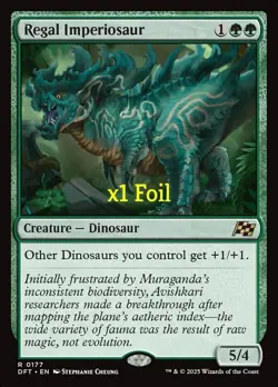 MTG Foil Aetherdrift DFT Regal Imperiosaur MINT - Image 1