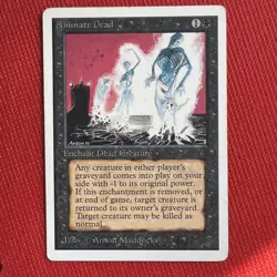 MTG {ANIMATE DEAD} 1993 Unlimited Edition #93 Reg Uncommon Lightly Played/EX - Image 1