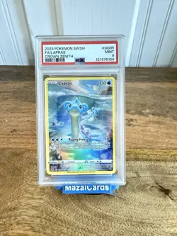 2023 Pokemon SWSH Lapras Crown Zenith PSA 10 Mint Card #GG05 - Image 1