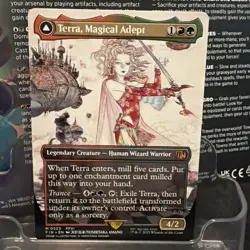 MTG - Terra, Magical Adept Borderless full art Final Fantasy non foil M0323 - Image 1