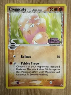 Pokemon - 1x Exeggcute 65/110 - Reverse Holo EX Unseen Forces HP - Image 1