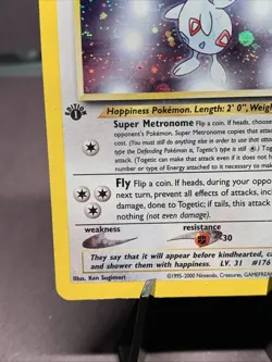 Pokemon TCG 1st Edition Togetic Neo Genesis 16/111 Holo Rare VTG WOTC 2000 - Image 5