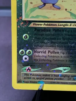 Pokemon TCG Vileplume 17/18 Southern Islands Holo Rare WOTC VTG 2001 Swirl - Image 5