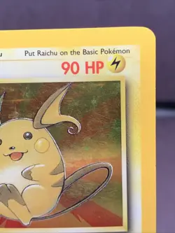 Pokemon TCG 1st Edition Raichu 14/62 Fossil Set Holo Rare VTG WOTC 1999 - Image 3