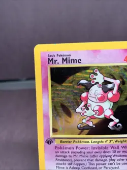 Pokemon TCG 1st Edition Mr. Mime 6/64 Jungle Holo Rare VTG 1999 WOTC - Image 2