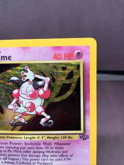 Pokemon TCG 1st Edition Mr. Mime 6/64 Jungle Holo Rare VTG 1999 WOTC - Image 3