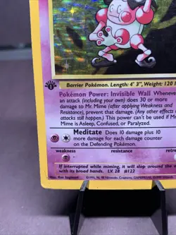Pokemon TCG 1st Edition Mr. Mime 6/64 Jungle Holo Rare VTG 1999 WOTC - Image 5