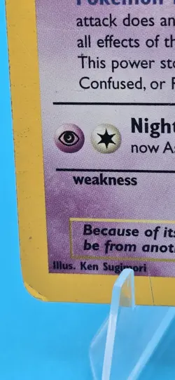 Pokemon Haunter Card 1999 Fossil Set Holo Trading Card Game - Image 5