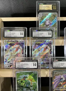 🔥Pokemon TCG Card Bundle 12 Slabs Lot - 2 Pritine Holo & 10 CGC Gem Mint 10 🔥 - Image 3