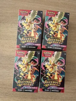 4x Pokemon TCG: Mega Evolution Ascended Heroes Booster Bundles (6 packs) - Image 1