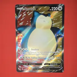 Pokemon Snorlax V 197/202 Swsh01 Sword & Shield Ultra Rare Full Art Holo - Image 2