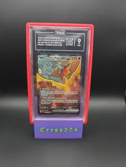 Pokemon Team Rocket's Moltres ex - (Destined Rivals Stamp) 208/182 - TAG 9 - Image 2