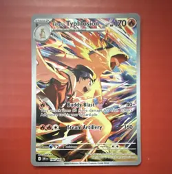 Pokemon Ethan's Typhlosion 190/182 Sv10 Destined Rivals Illustration Rare Holo - Image 1