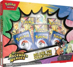 Pokemon Ascended Heroes ME2.5 First Partners Deluxe Pin Collection Sealed Case! - Image 2