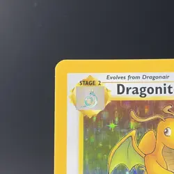 Pokemon TCG Dragonite 4/62 Fossil Set Holo Rare WOTC VTG 1999 NM/LP+ - Image 2