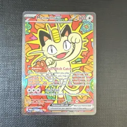 Pokemon Meowth EX Full Art Holo 121/088 - Pokemon TCG - Image 3