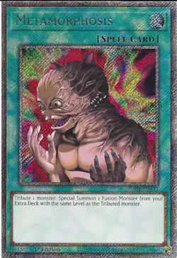 RA04-EN123 Metamorphosis - Platinum Secret Rare Card 1st Edition Yugioh Card - Image 1