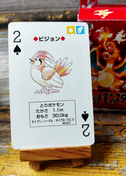 Pidgeotto - Pokemon Poker Playing Card - vtg 1996 Red/Charizard Deck - LP - Image 1