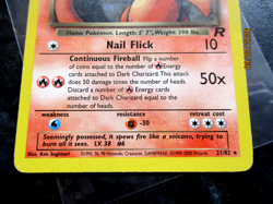Dark Charizard 21/82 Non-Holo Rare Team Rocket Vintage Card WOTC Pokemon card 22 - Image 2