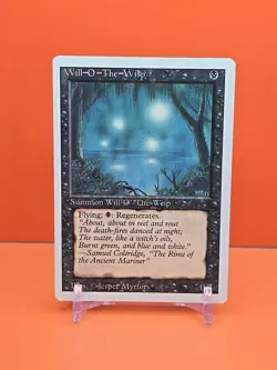 ⚫⚫⚫ 1994 MAGIC The Gathering WILL-O-THE-WISP REVISED 3RD EDITION PLAYED ⚫⚫2 - Image 1