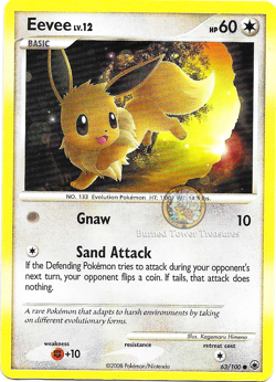Eevee 63/100 Majestic Dawn Common NM/M Pokemon - Image 1