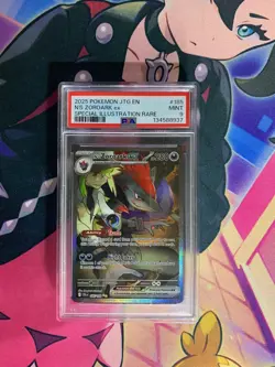 2025 Pokemon JTG – N’s Zoroark ex (Special Illustration Rare) #185 – PSA 9 MINT - Image 2