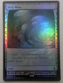 Strip Mine FOIL NM MINT Zendikar Expeditions Magic the Gathering Card MTG - Image 1