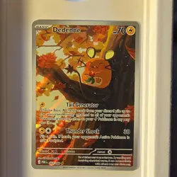 Pokemon Dedenne 093/088 POR: Illustration Rare Holo Basic Lightning HP 70 Card - Image 1