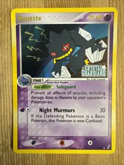 Pokemon - Banette 1/100 Reverse Holo Stamped - EX Crystal Guardians LP - Image 1