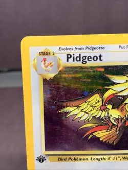 Pokemon TCG 1st Edition Pidgeot 08/64 Jungle Holo Rare WOTC VTG 1999 - Image 2