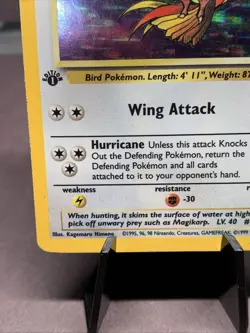 Pokemon TCG 1st Edition Pidgeot 08/64 Jungle Holo Rare WOTC VTG 1999 - Image 5