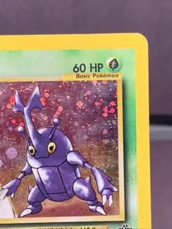 Pokemon TCG 1st Edition Heracross 6/111 Neo Genesis Holo Rare WOTC VTG 2000 - Image 3