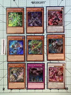 (18) Yugioh Secret Rare Card Lot Rarity Collection 5 V! - Image 1