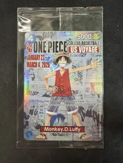 One Piece Monkey D. Luffy Trading Card NCAA exclusive Brand new unopened Card - Image 1